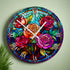 Roses Suncatcher Effect Clock